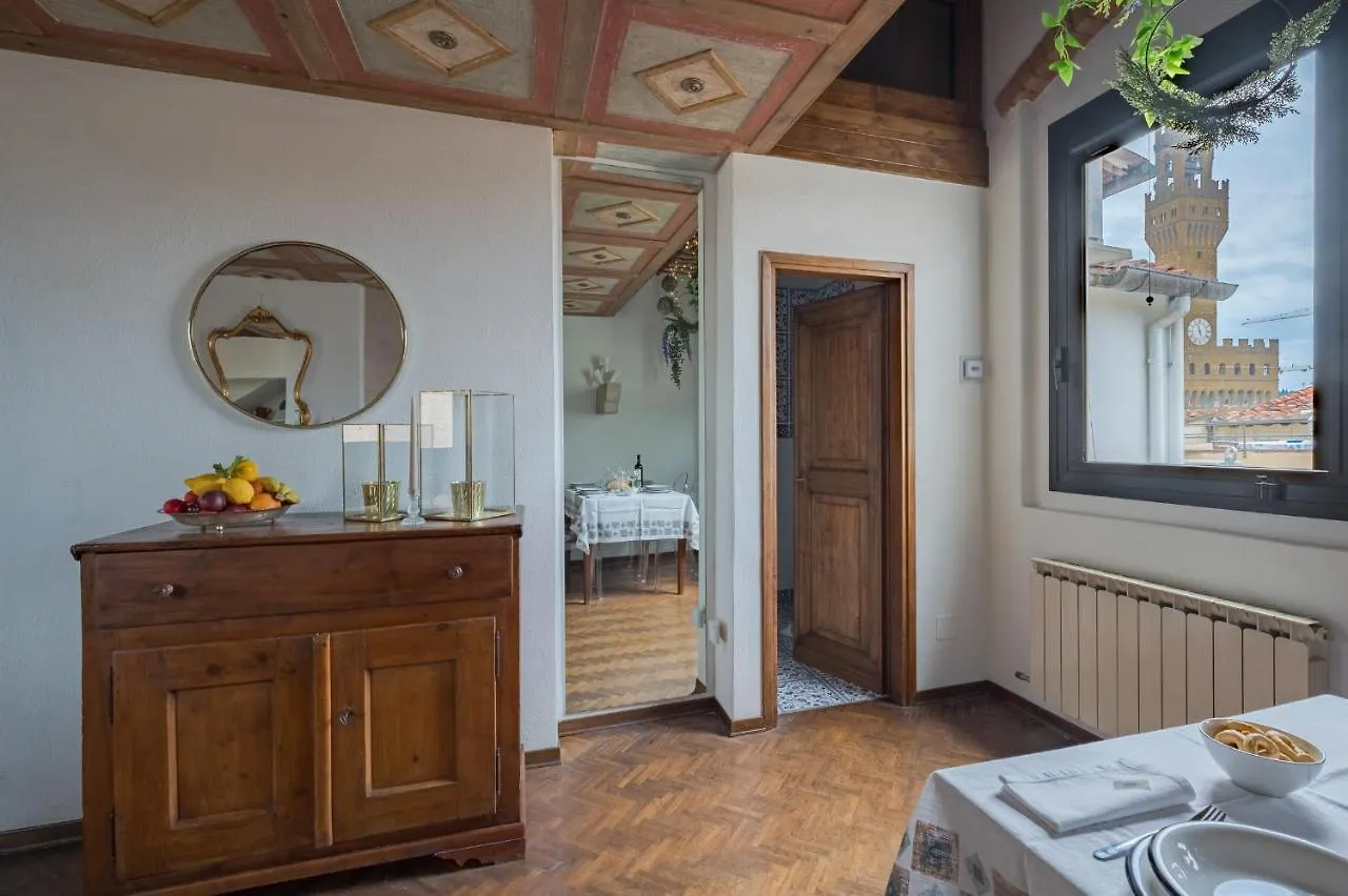 Via Lamberti, 3 - Florence Charming Apartments - Charming And Historic 5Th-Floor Attic Apartment With Elevator In A Building At The Heart Of Vibrant Florence, Just A 2-Minute Walk From All Attractions 0*,  Włochy